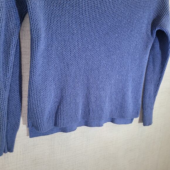 Madewell Sweater Womens Medium Blue Knit Pullover Crew Neck Casual EUC - Picture 4 of 8